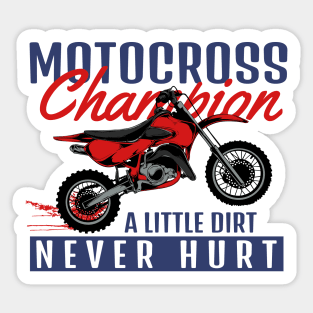 Motorcross Champion Sticker